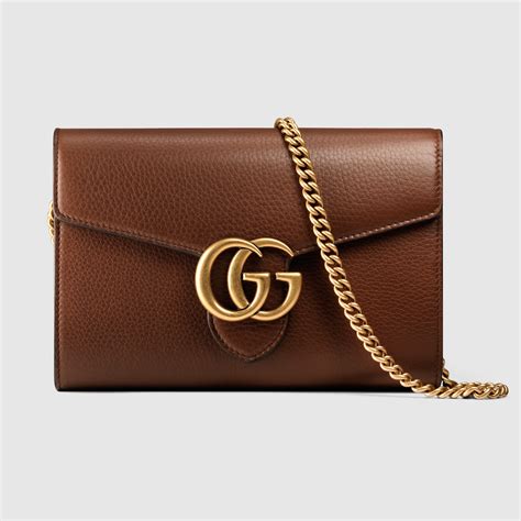 gucci wallet on chain marmont|gucci marmont mini chain bag.